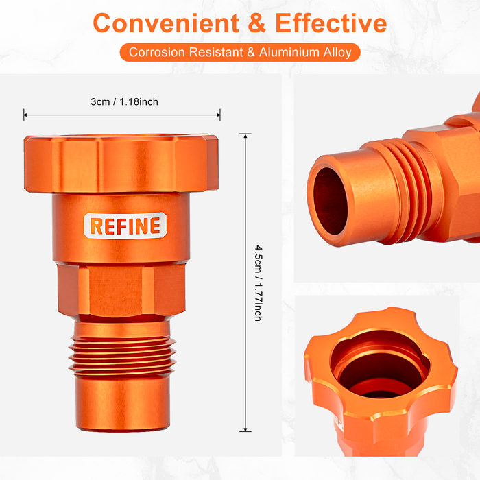 REFINE Spray Gun Cup Adapter Fits for RS8808G, M16*1.5mm External Thread Paint Gun Cup Adapter